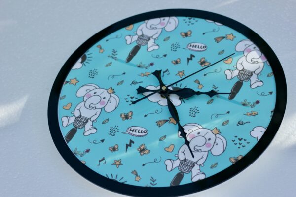 image_e922866b-0da9-4604-9031-533c27609c40 Wall clock pattern printed - Bubbly Decors