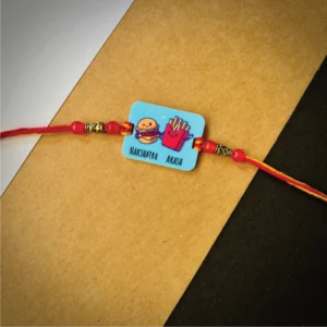 116-1-no-gift-burger-and-friesrakhi-1.webp Burger And Fries Rakhi - Personalised Rakhi for Brother by Bubbly Decors