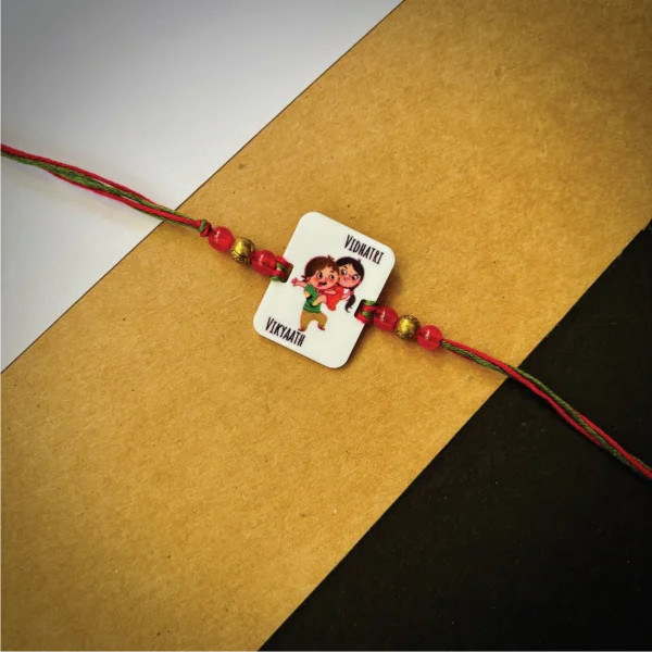 12-1-no-gift-sister-dominatingrakhi-1.webp Sister Dominating Rakhi - Personalised Rakhi for Brother by Bubbly Decors