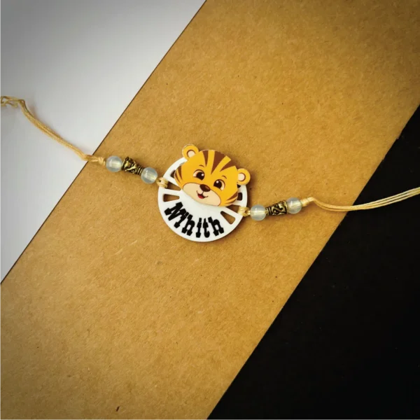 137-1-no-gift-animal-lionrakhi-1.webp Animal Lion Rakhi - Personalised Rakhi for Brother by Bubbly Decors