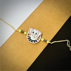138-1-no-gift-animal-elephantrakhi-1.webp Animal Elephant Rakhi - Personalised Rakhi for Brother by Bubbly Decors