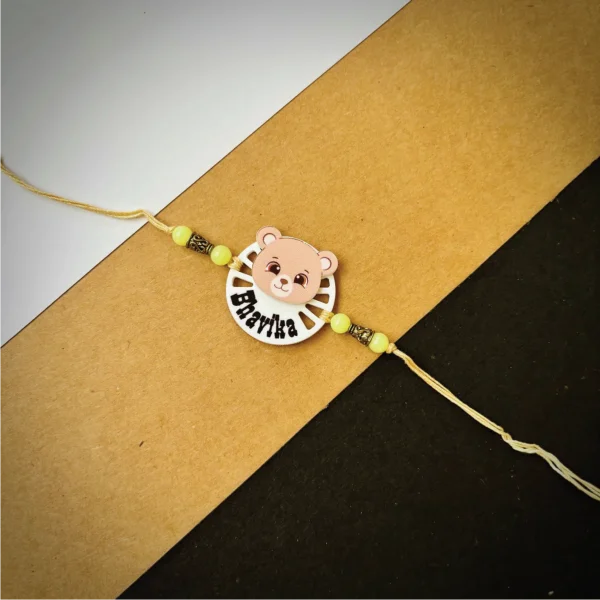 139-1-no-gift-animal-bearrakhi-1.webp Animal Bear Rakhi - Personalised Rakhi for Brother by Bubbly Decors