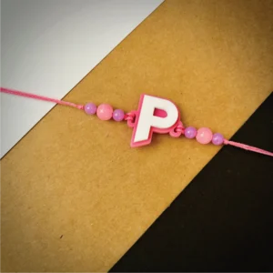 143-1-no-gift-alphabet-rakhigray-1.webp Alphabet Rakhi Gray - Personalised Rakhi for Brother by Bubbly Decors