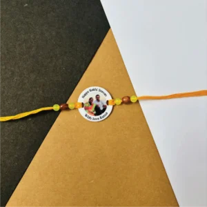Photo Rakhi With Names - Personalised Rakhi for Brother by Bubbly Decors