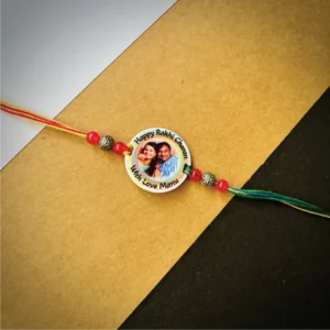 Photo Rakhi Rainbow Themed - Personalised Rakhi for Brother by Bubbly Decors
