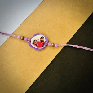 Photo Rakhi Lavender - Personalised Rakhi for Brother by Bubbly Decors