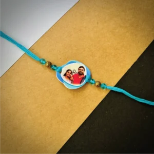 Photo Rakhi Blue - Personalised Rakhi for Brother by Bubbly Decors