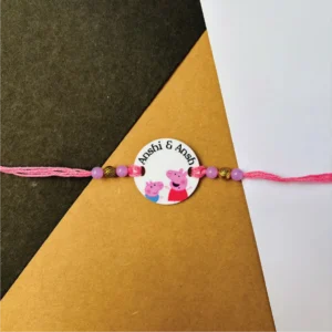 Peppa Pic Siblings Rakhi - Personalised Rakhi for Brother by Bubbly Decors