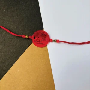 Owl Rakhi Red - Personalised Rakhi for Brother by Bubbly Decors
