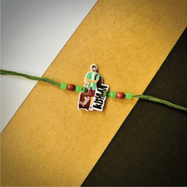 5-1-no-gift-travelling-brother-namerakhi-1.webp Travelling Brother Name Rakhi - Personalised Rakhi for Brother by Bubbly Decors