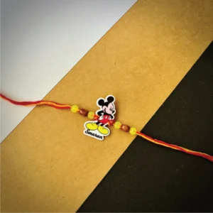 52-1-no-gift-micky-namerakhi-1.webp Micky Name Rakhi - Personalised Rakhi for Brother by Bubbly Decors