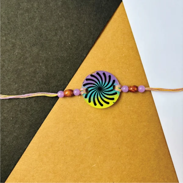 54-1-no-gift-mandala-paintedrakhi-1.webp Mandala Painted Rakhi - Personalised Rakhi for Brother by Bubbly Decors