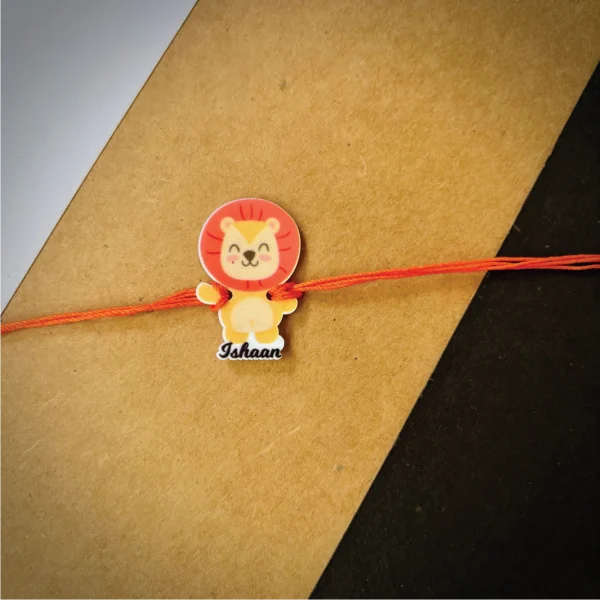8-1-no-gift-tiger-namerakhi-1.webp Tiger Name Rakhi - Personalised Rakhi for Brother by Bubbly Decors